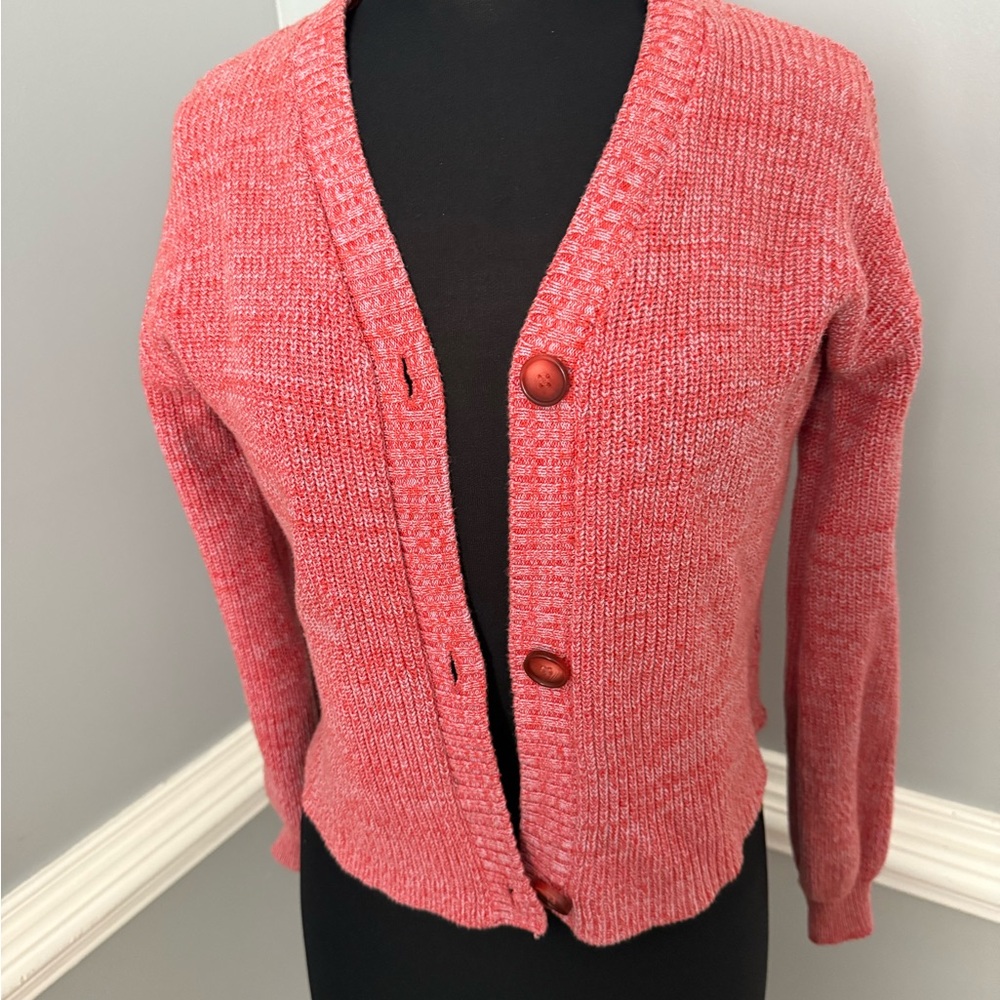 wonder nation Coral Knit Button Cardigan